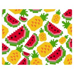 Watermelon-pattern-se-fruit-summer Premium Plush Fleece Blanket (medium) by Amaryn4rt