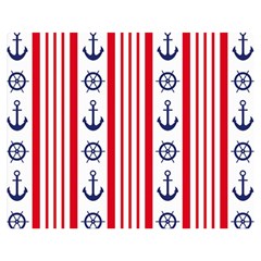 Nautical-papers-nautical-background Premium Plush Fleece Blanket (medium) by Amaryn4rt