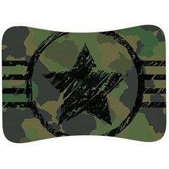 Military-camouflage-design Velour Seat Head Rest Cushion by Amaryn4rt