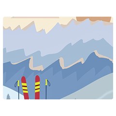Winter Sports Ski Winter Snow Premium Plush Fleece Blanket (extra Small) by Pakjumat