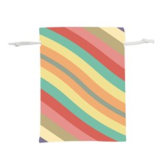 Pattern Design Abstract Pastels Lightweight Drawstring Pouch (m) by Pakjumat