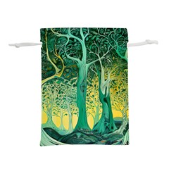 Nature Trees Forest Mystical Forest Jungle Lightweight Drawstring Pouch (s) by Pakjumat