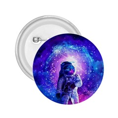 The Cosmonaut Galaxy Art Space Astronaut 2 25  Buttons by Pakjumat