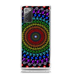 3d Psychedelic Shape Circle Dots Color Samsung Galaxy Note 20 Tpu Uv Case by Modalart