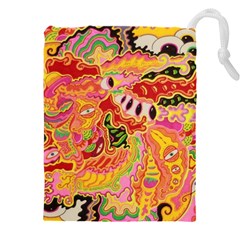 Fantasy Psychedelic Surrealism Trippy Drawstring Pouch (5xl) by Modalart