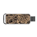 Artistic Psychedelic Portable USB Flash (Two Sides) Back