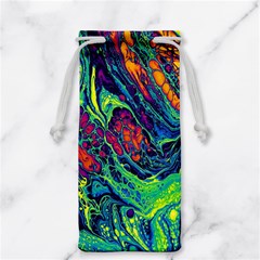 Color Colorful Geoglyser Abstract Holographic Jewelry Bag by Modalart