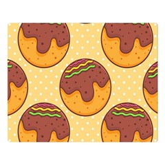 Takoyaki Food Seamless Pattern Two Sides Premium Plush Fleece Blanket (large) by Sarkoni