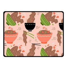 Doodle Yakisoba Seamless Pattern Fleece Blanket (small) by Sarkoni