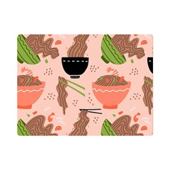 Doodle Yakisoba Seamless Pattern Premium Plush Fleece Blanket (mini) by Sarkoni
