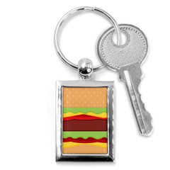 Cake Cute Burger Key Chain (rectangle) by Dutashop