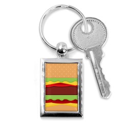 Cake Cute Burger Key Chain (rectangle) by Dutashop