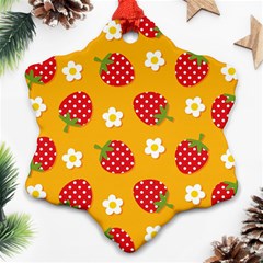 Strawberry Ornament (snowflake) by Dutashop