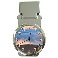 Landscape Sky Clouds Mountain Road Money Clip Watches by Sarkoni