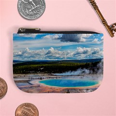 Mountains Trail Forest Yellowstone Mini Coin Purse by Sarkoni