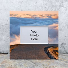 Landscape Sky Clouds Mountain Road White Box Photo Frame 4  X 6  by Sarkoni