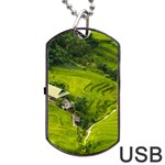Apartment Curve Path Step Dog Tag USB Flash (Two Sides) Back
