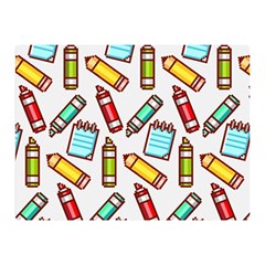 Seamless Pixel Art Pattern Two Sides Premium Plush Fleece Blanket (mini) by Amaryn4rt