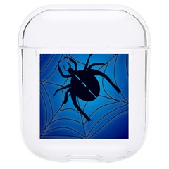 Spider On Web Hard Pc Airpods 1/2 Case by Amaryn4rt