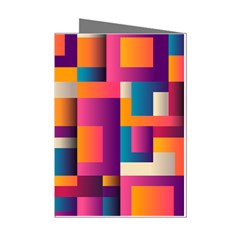 Abstract Background Geometry Blocks Mini Greeting Cards (pkg Of 8) by Amaryn4rt