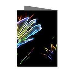 Flower Pattern Design Abstract Background Mini Greeting Cards (pkg Of 8) by Amaryn4rt