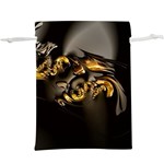 Fractal Mathematics Abstract Lightweight Drawstring Pouch (XL) Back