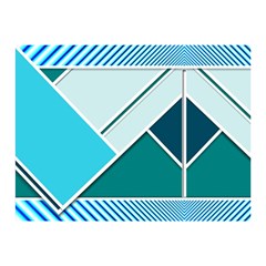 Logo Concept Banner Header Idea Two Sides Premium Plush Fleece Blanket (mini) by Amaryn4rt