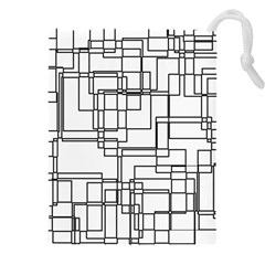 Structure Pattern Network Drawstring Pouch (4xl) by Amaryn4rt