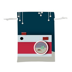 Camera Vector Illustration Lightweight Drawstring Pouch (m) by Amaryn4rt
