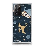 Space Theme Art Pattern Design Wallpaper Samsung Galaxy Note 20 Ultra TPU UV Case Front