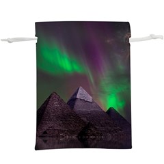 Fantasy Pyramid Mystic Space Aurora Lightweight Drawstring Pouch (xl) by Grandong