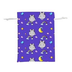 Cat Texture Pattern Seamless Rainbow Lightweight Drawstring Pouch (s) by Ravend