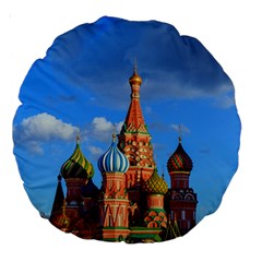 Architecture Building Cathedral Church Large 18  Premium Round Cushions by Modalart