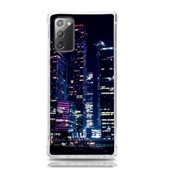 Black Building Lighted Under Clear Sky Samsung Galaxy Note 20 Tpu Uv Case by Modalart