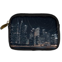 Time Lapse Photo Of City Digital Camera Leather Case by Modalart