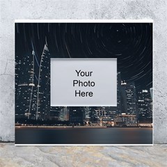 Time Lapse Photo Of City White Wall Photo Frame 5  X 7  by Modalart