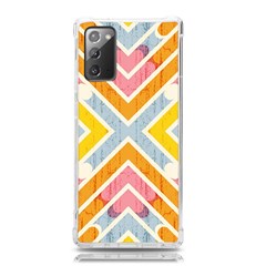 Line Pattern Cross Print Repeat Samsung Galaxy Note 20 Tpu Uv Case by Amaryn4rt
