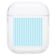 Stripes Striped Turquoise Soft Tpu Airpods 1/2 Case by Amaryn4rt
