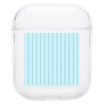 Stripes Striped Turquoise Soft TPU AirPods 1/2 Case Front