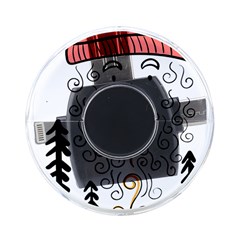 Santa Claus Cabin Hut Campfire On-the-go Memory Card Reader by Ndabl3x