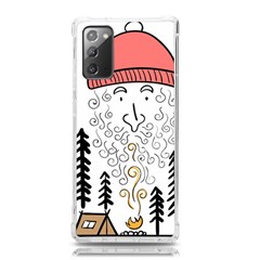 Santa Claus Cabin Hut Campfire Samsung Galaxy Note 20 Tpu Uv Case by Ndabl3x