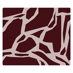 Cracked Pattern Boho Art Design Two Sides Premium Plush Fleece Blanket (small) by Grandong