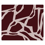 Cracked Pattern Boho Art Design Two Sides Premium Plush Fleece Blanket (Small) 50 x40  Blanket Back