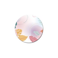 Plants Leaves Wallpaper Background Golf Ball Marker by Grandong