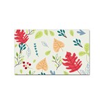 Leaves Plants Background Branches Sticker Rectangular (100 pack) Front