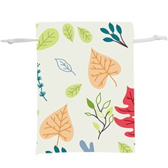 Leaves Plants Background Branches Lightweight Drawstring Pouch (xl) by Grandong