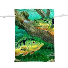 Peacock Bass Fishing Lightweight Drawstring Pouch (xl) by Sarkoni
