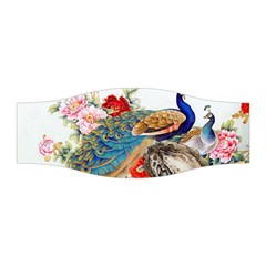 Birds Peacock Artistic Colorful Flower Painting Stretchable Headband by Sarkoni
