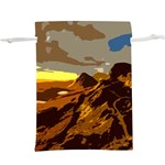 Scotland Monti Mountains Mountain Lightweight Drawstring Pouch (XL) Back