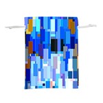 Color Colors Abstract Colorful Lightweight Drawstring Pouch (M) Back